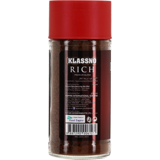 Klassno Rich Arabica Coffee 100g, Pack Of 6