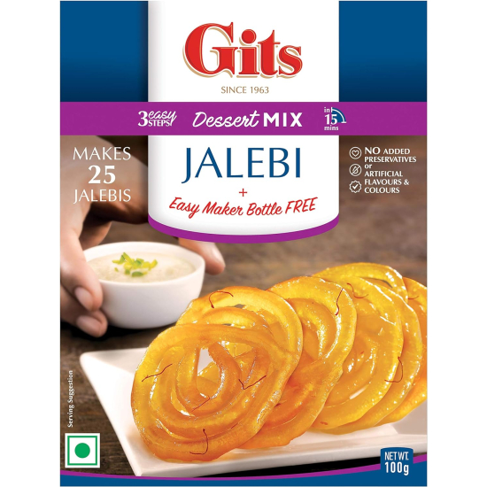 Gits Jalebi Mix With Jalebi Maker 100g, Pack Of 6