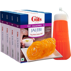 Gits Jalebi Mix With Jalebi Maker 100g, Pack Of 20