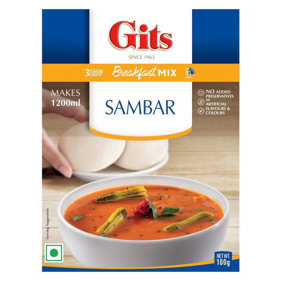 Gits Sambhar Mix 100g, Pack Of 6