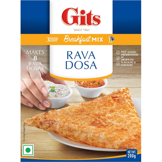 Gits Rava Dosa Mix 200g Pack Of 6