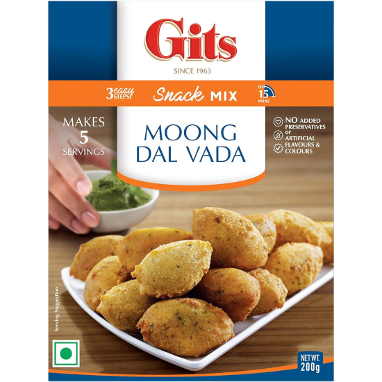 Gits Moong Dal Vada Mix 200g, Pack Of 6