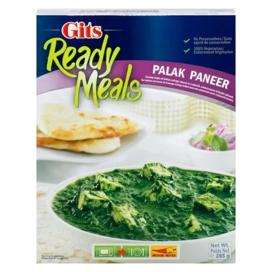 Gits Ready Meals Palak Paneer 285g Pack Of 6