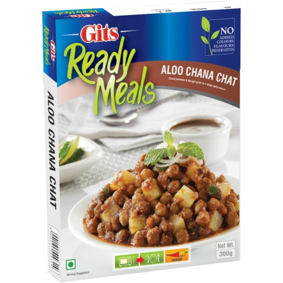 Gits Ready Meal Aloo Chana Chat 300g Pack Of 6