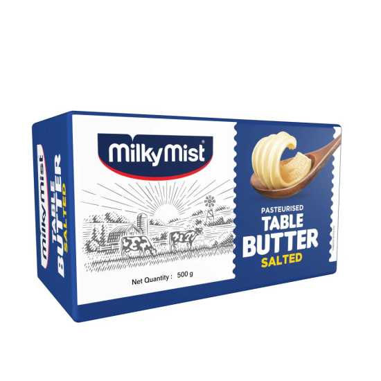 Milky Mist Butter Salted 500g, Pack Of 6
