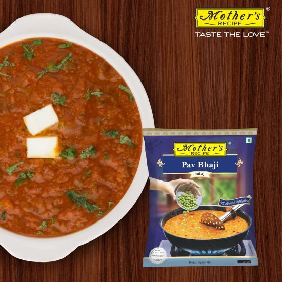 Mothers Recipe Ready To Cook Pav Bhaji Mix 100g, Pack Of 6