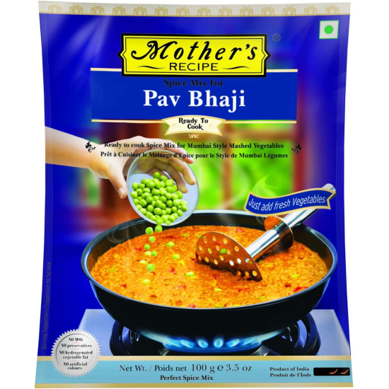 Mothers Recipe Ready To Cook Pav Bhaji Mix 100g, Pack Of 6