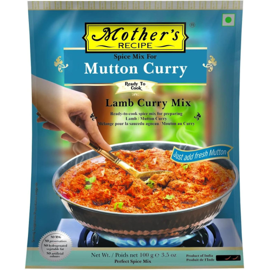 Mothers Recipe Ready To Cook Mutton/Lamb Curry Mix 100g, Pack Of 6