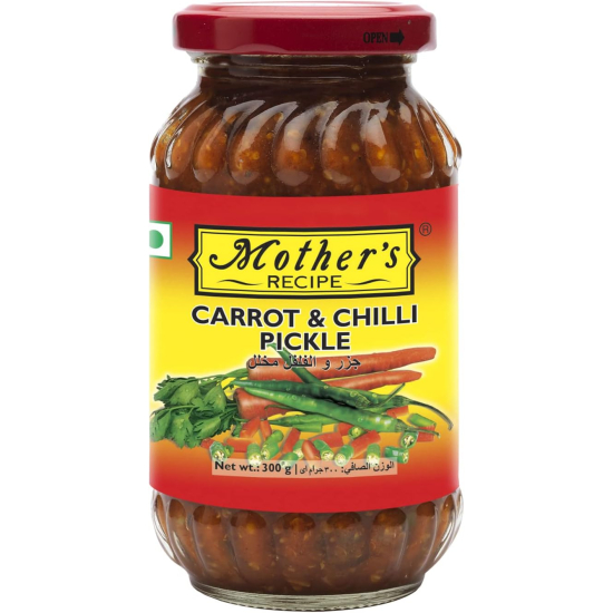 Mother's Recipe Carrot & Chilli Pickle 300g, Pack Of 6