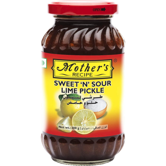 Mother's Recipe Sweet N Sour Lime Pickle 350g, Pack Of 6