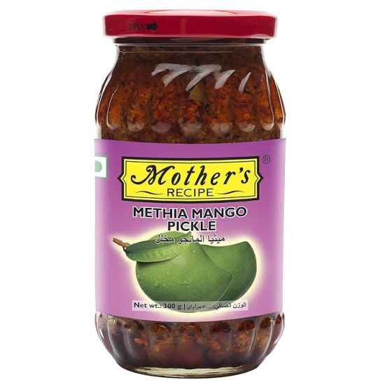 Mothers Recipe Guj Methia Mango Pickle 300g, Pack OF 6