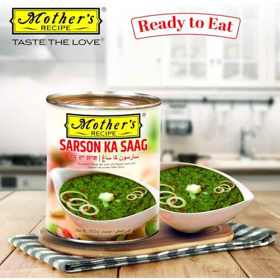 Mother Recipe Sarson Ka Saag 850g, Pack Of 6