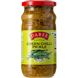 Dabee Green Chilli Pickle 380g, Pack Of 12