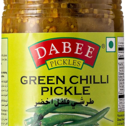 Dabee Green Chilli Pickle 380g, Pack Of 12