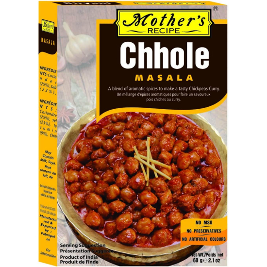 Mothers Recipe Chhole Masala 60g, Pack Of 6