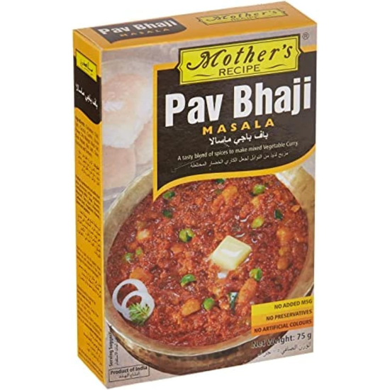 Mothers Recipe Mumbai Pav Bhaji Masala 75g, Pack Of 6