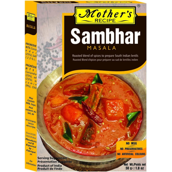 Mothers Recipe Dakshin Sambhar Masala 50g, Pack Of 6