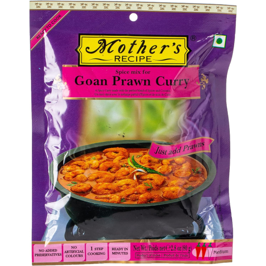 Mothers Recipe Ready To Cook Goan Prawn Curry 80g, Pack Of 6