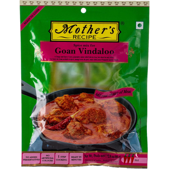Mothers Recipe Ready To Cook Goan Vindaloo 80g, Pack Of 6
