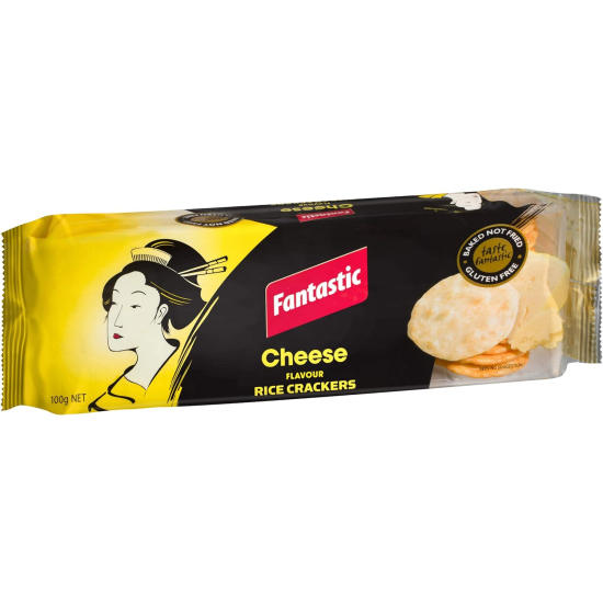 Fantastic Cheese Rice Crackers 100g, Pack Of 6