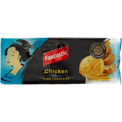Fantastic Chicken Rice Crackers 100g, Pack Of 12 Fantastic Chicken Rice Crackers 100g, Pack Of 12