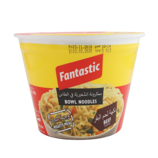 Fantastic Bowl Noodle Beef 105g, Pack Of 6