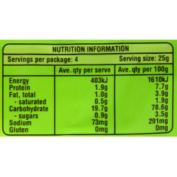 Fantastic Rice Cracker Sour Cream & Chives 100g, Pack Of 12 Fantastic Rice Cracker Sour Cream & Chives 100g, Pack Of 12