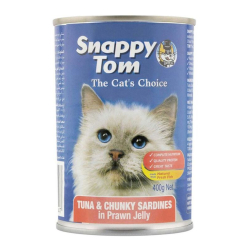 Snappy Tuna And Chunky Sardines In Prawn Jelly, 400g Pack Of 12