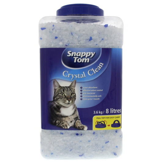 Snappy Tom Crystal Clean Cat Litter 3.6kg Pack Of 2