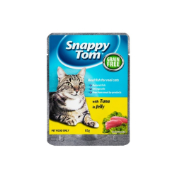 Snappy Tom Pouch Tuna In Jelly 85g Pack Of 12 Snappy Tom Pouch Tuna In Jelly 85g Pack Of 12