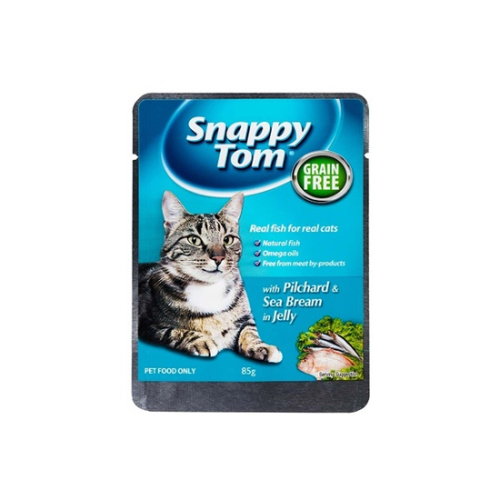 Snappy Tom Pilchard And Sea Bream In Jelly 85g Pack Of 6
