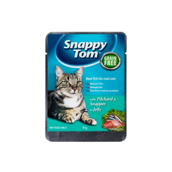 Snappy Tom Pilchards And Red Snapper In 85g Pack Of 12 Snappy Tom Pilchards And Red Snapper In 85g Pack Of 12