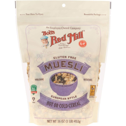 Bob's Red Mill Gluten Free Muesli Cereal 16 Oz, Pack Of 4 Bob's Red Mill Gluten Free Muesli Cereal 16 Oz, Pack Of 4
