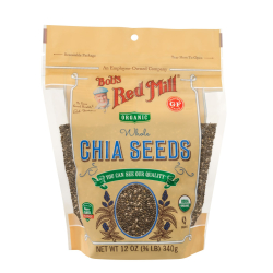 Bob's Red Mill Organic Chia Seeds 12 Oz, Pack Of 5 Bob's Red Mill Organic Chia Seeds 12 Oz, Pack Of 5