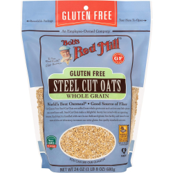 Bob's Red Mill, Steel Cut Oats, Whole Grain, Gluten Free 24 Oz, Pack Of 4 Bob's Red Mill, Steel Cut Oats, Whole Grain, Gluten Free 24 Oz, Pack Of 4