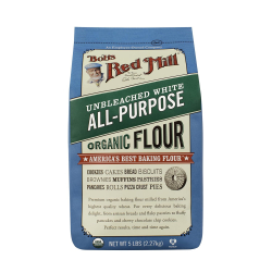 Bob's Red Mill Organic Unbleached White Flour 5 Pounds, Pack Of 6 Bob's Red Mill Organic Unbleached White Flour 5 Pounds, Pack Of 6