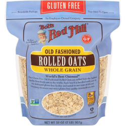 Bob's Red Mill Gluten Free Old Fashioned Rolled Oats 32 Oz, Pack Of 4 Bob's Red Mill Gluten Free Old Fashioned Rolled Oats 32 Oz, Pack Of 4