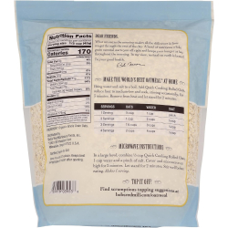 Bob's Red Mill Organic Oats Rolled Quick 32 Oz, Pack Of 4 Bob's Red Mill Organic Oats Rolled Quick 32 Oz, Pack Of 4