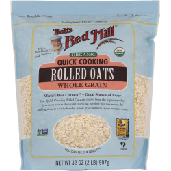 Bob's Red Mill Organic Oats Rolled Quick 32 Oz, Pack Of 4 Bob's Red Mill Organic Oats Rolled Quick 32 Oz, Pack Of 4