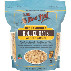 Bob's Red Mill Bobs Red Mill Rolled Regular Oats 32 Oz, Pack Of 4  Bob's Red Mill Bobs Red Mill Rolled Regular Oats 32 Oz, Pack Of 4