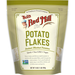 Bob's Red Mill Potato Flakes Instant Mashed Potatoes 16 Oz, Pack Of 4 Bob's Red Mill Potato Flakes Instant Mashed Potatoes 16 Oz, Pack Of 4
