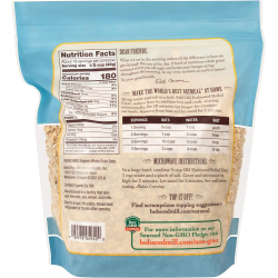 Bob's Red Mill Organic Regular Rolled Oats 32 Oz, Pack Of 4 Bob's Red Mill Organic Regular Rolled Oats 32 Oz, Pack Of 4