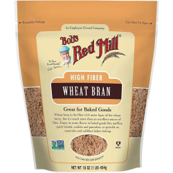 Bob's Red Mill High Fiber Wheat Bran 16 Oz, Pack Of 4 Bob's Red Mill High Fiber Wheat Bran 16 Oz, Pack Of 4