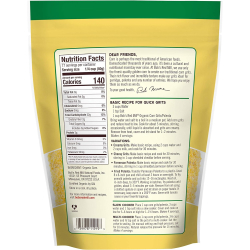 Bob's Red Mill Organic Corn Grits Polenta 24 Oz, Pack Of 4 Bob's Red Mill Organic Corn Grits Polenta 24 Oz, Pack Of 4