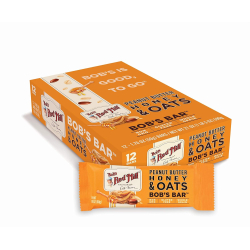 Bob's Red Mill Peanut Butter Honey & Oat Bar 1.76 Oz, Pack Of 12 Bob's Red Mill Peanut Butter Honey & Oat Bar 1.76 Oz, Pack Of 12