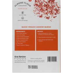 Eat Better Foods Almond Flour Harissa Crackers 120g, Pack Of 6 Eat Better Foods Almond Flour Harissa Crackers 120g, Pack Of 6
