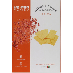 Eat Better Foods Almond Flour Harissa Crackers 120g, Pack Of 6 Eat Better Foods Almond Flour Harissa Crackers 120g, Pack Of 6