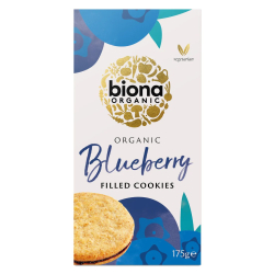 Biona Organic Blueberry Filled Cookies 175g, Pack Of 6 Biona Organic Blueberry Filled Cookies 175g, Pack Of 6