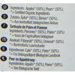 Biona Pear & Apple Spread Organic No Added Sugar 450g, Pack Of 6 Biona Pear & Apple Spread Organic No Added Sugar 450g, Pack Of 6