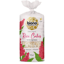 Biona Organic Rice Cake With Quinoa Gluten Free 100g, Pack Of 12 Biona Organic Rice Cake With Quinoa Gluten Free 100g, Pack Of 12